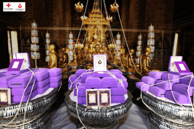 พิธีอธิษฐานจิตวัตถุมงคล พระผงหลวงปู่มั่น ภูริทัตโต ในโครงการ “70 พรรษา 70 ล้านซีซี เฉลิมพระเกียรติกรมสมเด็จพระเทพฯ”